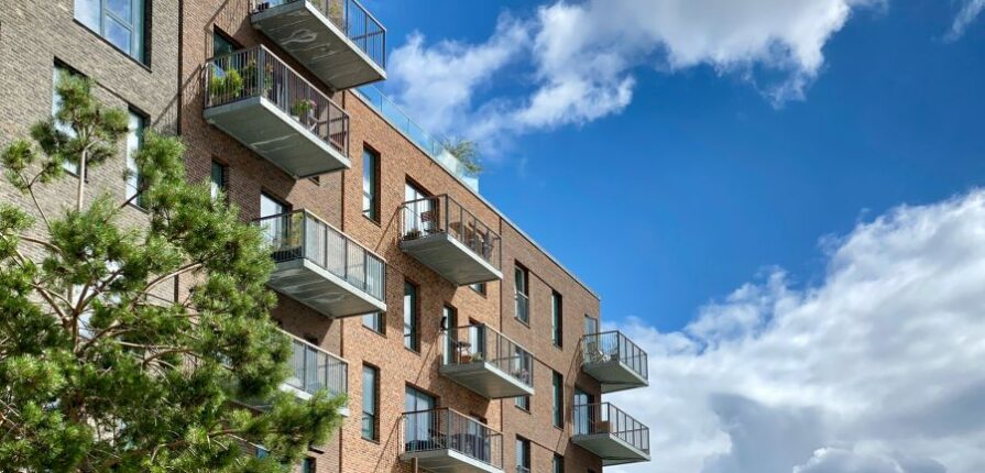 an apartment complex protected by advanced security measures