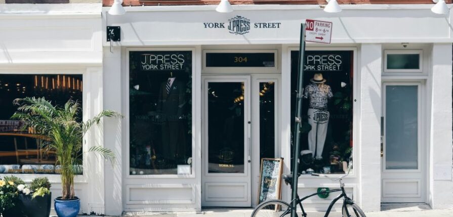 storefront of a small business protected by security systems